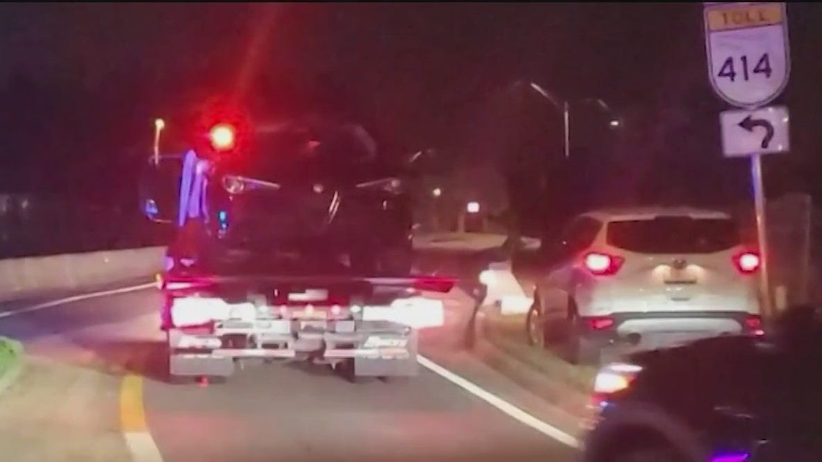 Abandoned car found after Orlando officers shot